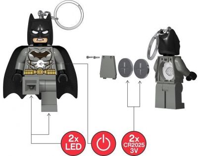 LEGO® Batman svítící figurka šedá