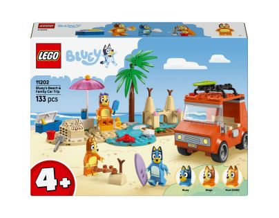 LEGO® Bluey 11202 Bluey a rodinný výlet autem na pláž