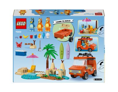LEGO® Bluey 11202 Bluey a rodinný výlet autem na pláž