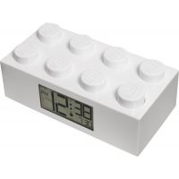 LEGO® Brick Hodiny s budíkem bílé 3
