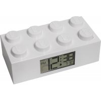 LEGO® Brick Hodiny s budíkem bílé 4