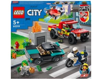 LEGO® City 60319 Hasiči a policejní honička