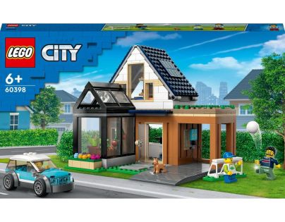 LEGO® City 60398 Rodinný dům a elektromobil
