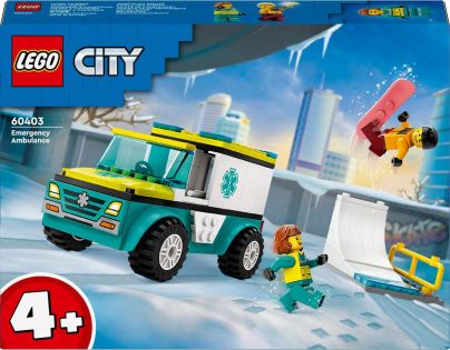 LEGO® City 60403 Sanitka a snowboardista