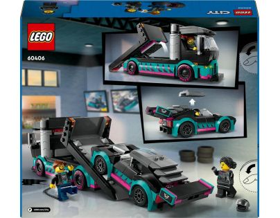 LEGO® City 60406 Kamión se závodním autem