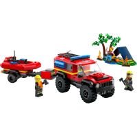 LEGO® City 60412 Hasičský vůz 4 x 4 a záchranný člun - Poškozený obal