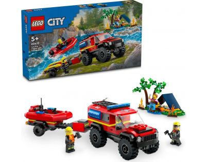 LEGO® City 60412 Hasičský vůz 4 x 4 a záchranný člun