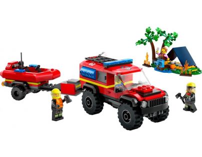 LEGO® City 60412 Hasičský vůz 4 x 4 a záchranný člun