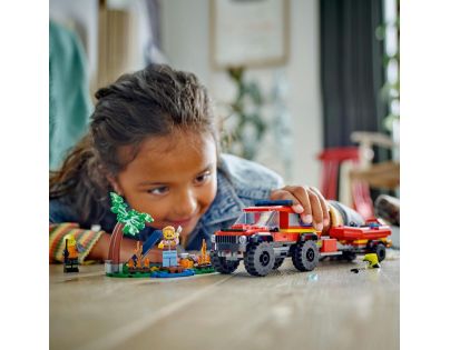 LEGO® City 60412 Hasičský vůz 4 x 4 a záchranný člun