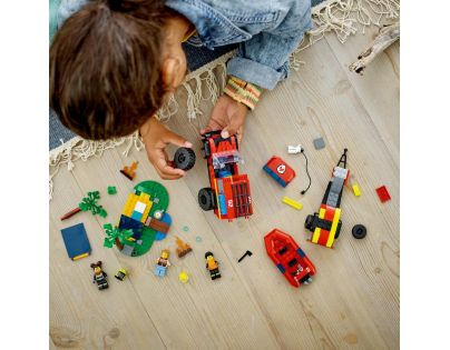 LEGO® City 60412 Hasičský vůz 4 x 4 a záchranný člun