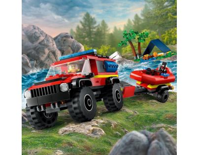 LEGO® City 60412 Hasičský vůz 4 x 4 a záchranný člun