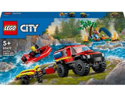 LEGO® City 60412 Hasičský vůz 4 x 4 a záchranný člun