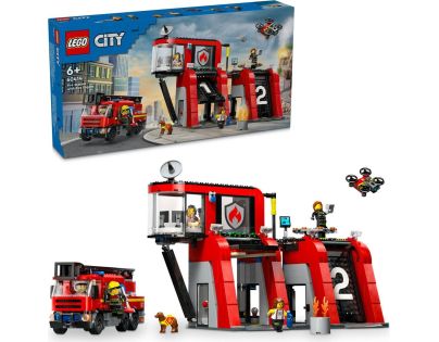 LEGO® City 60414 Hasičská stanice s hasičským vozem - Poškozený obal