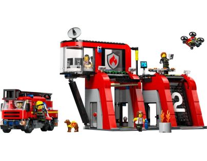 LEGO® City 60414 Hasičská stanice s hasičským vozem - Poškozený obal