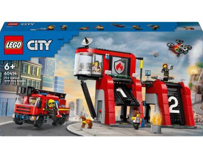 LEGO® City 60414 Hasičská stanice s hasičským vozem - Poškozený obal