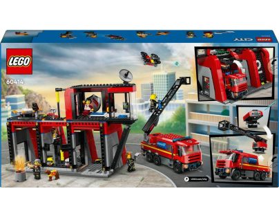 LEGO® City 60414 Hasičská stanice s hasičským vozem - Poškozený obal