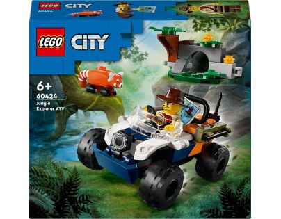 LEGO® City 60424 Čtyřkolka na průzkum džungle Mise panda červená