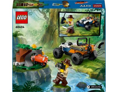 LEGO® City 60424 Čtyřkolka na průzkum džungle Mise panda červená