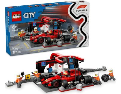 LEGO® City 60443 Zastávka v boxech F1® a personál s vozem Ferrari