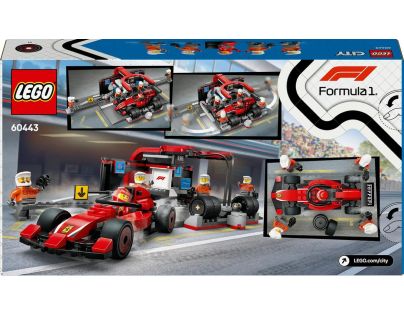 LEGO® City 60443 Zastávka v boxech F1® a personál s vozem Ferrari