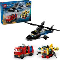 LEGO® City 60462 Remix Helikoptéra, hasičský vůz a ponorka