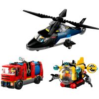 LEGO® City 60462 Remix Helikoptéra, hasičský vůz a ponorka 2