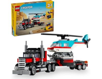 LEGO® Creator 31146 Náklaďák s plochou korbou a helikoptéra