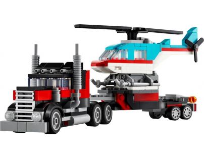 LEGO® Creator 31146 Náklaďák s plochou korbou a helikoptéra