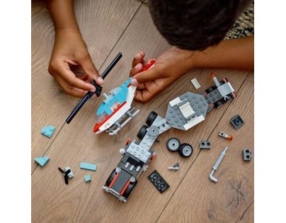 LEGO® Creator 31146 Náklaďák s plochou korbou a helikoptéra