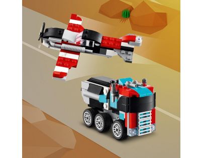 LEGO® Creator 31146 Náklaďák s plochou korbou a helikoptéra