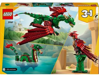 LEGO® Creator 3 v 1 31161 Středověký drak - Poškozený obal