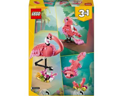 LEGO® Creator 3 v 1 31170 Divoká zvířata: Růžový plameňák