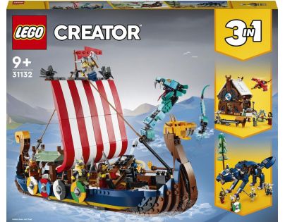 LEGO® Creator 31132 Vikingská loď a mořský had