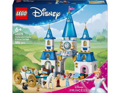 LEGO® Disney Princess 43275 Popelčin zámek a kočár s koňmi