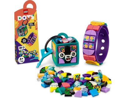 LEGO® DOTS 41945 Neonový tygr náramek & ozdoba na tašku