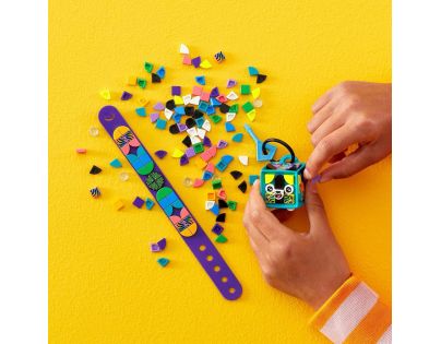 LEGO® DOTS 41945 Neonový tygr náramek & ozdoba na tašku