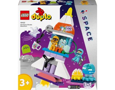 LEGO® DUPLO® 10422 Vesmírné dobrodružství s raketoplánem 3 v 1