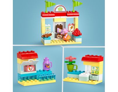 LEGO® DUPLO® 10434 Prasátko Peppa a supermarket - Poškozený obal