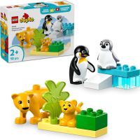 LEGO® DUPLO® 10442 Rodinky divokých zvířat Tučňáci a lvi