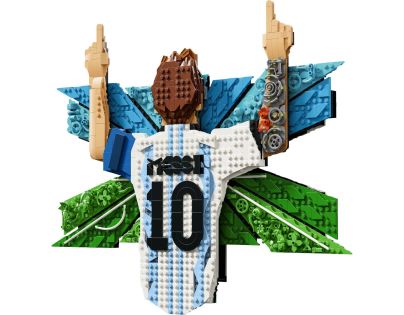 LEGO® Editions 43018 Lionel Messi – Okamžik vítězství