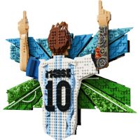 LEGO® Editions 43018 Lionel Messi – Okamžik vítězství 2