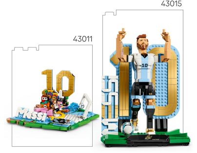 LEGO® Editions 43018 Lionel Messi – Okamžik vítězství