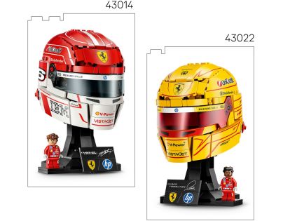 LEGO® Editions 43022 Helma Lewis Hamilton ze Scuderia Ferrari HP