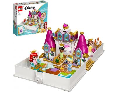 LEGO® Disney Princess™ 43193 Ariel, Kráska, Popelka a Tiana a jejich pohádková kniha dobrodružství