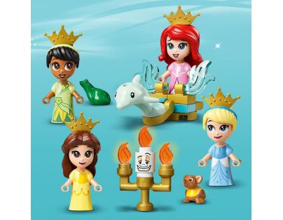 LEGO® Disney Princess™ 43193 Ariel, Kráska, Popelka a Tiana a jejich pohádková kniha dobrodružství