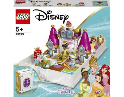 LEGO® Disney Princess™ 43193 Ariel, Kráska, Popelka a Tiana a jejich pohádková kniha dobrodružství