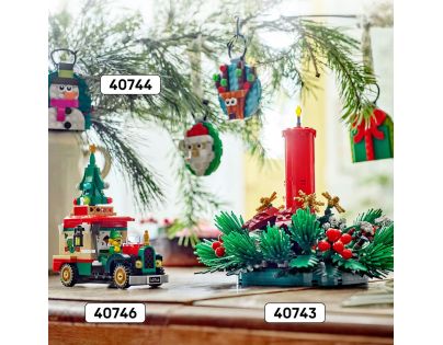 LEGO® Iconic 40743 Vánoční dekorace na stůl