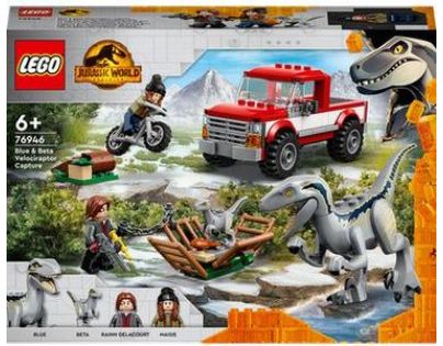 LEGO® Jurassic World™ 76946 Odchyt velociraptorů Blue a Bety