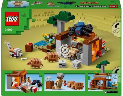 LEGO® Minecraft® 21269 Výprava do dolu a pásovec - Poškozený obal