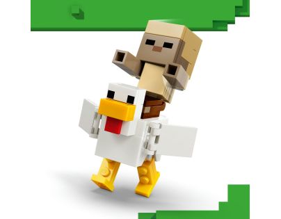 LEGO® Minecraft® 21592 Kuřecí žokej a útok v poušti
